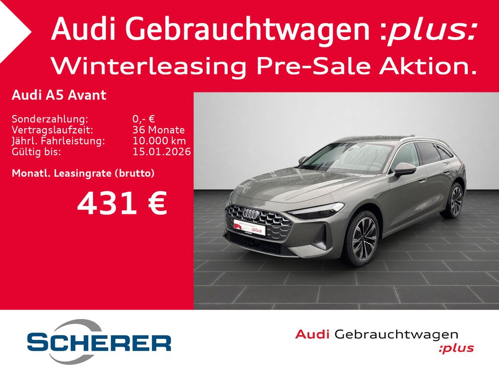 A5 Avant 2.0 TDI S tronic SHZ MMI LED Plus 3 J.