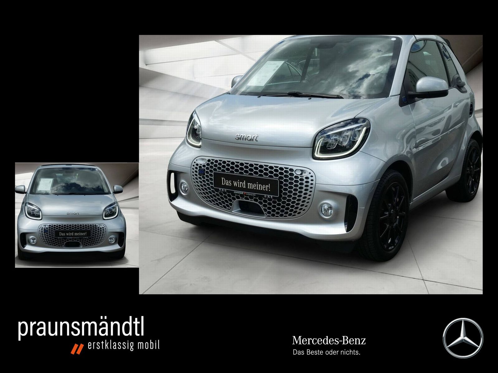 Smart EQ fortwo cabrio prime+JBL-Sound+22KW+LED+16"LM