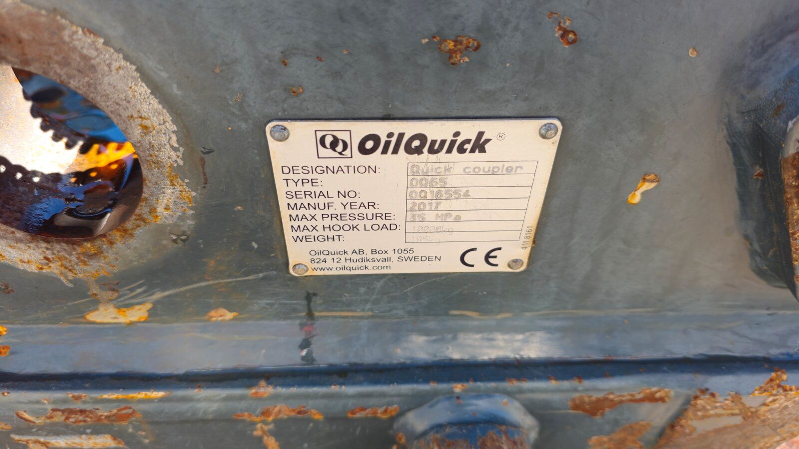 Fahrzeugabbildung CAT 918 Oilquick Quick coupler OQ65 Schnellwechsler