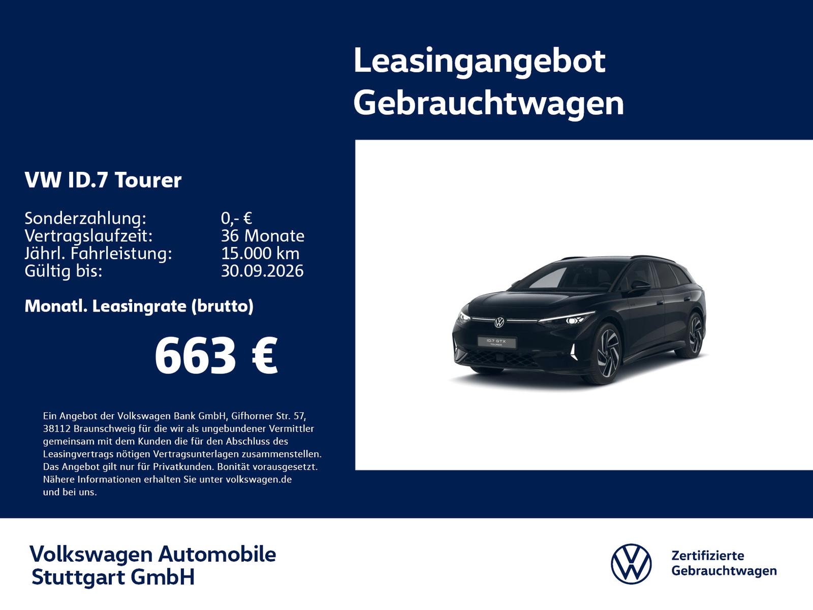 Volkswagen ID.7 Tourer GTX Navi AHK Kamera