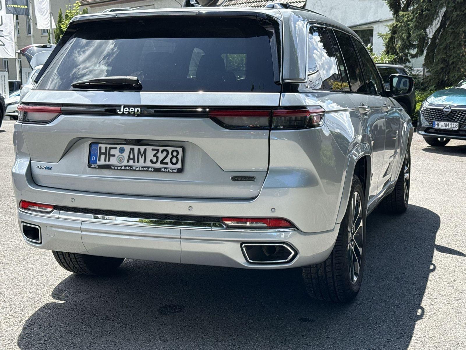 JEEP GRAND CHEROKEE 2,0T OVERLAND 4XE PLUG-IN 381 CH 4X4 BVA - HAYON ÉLECTRIQUE - TOIT OUVRANT PANORAMIQUE - CAMERA 360