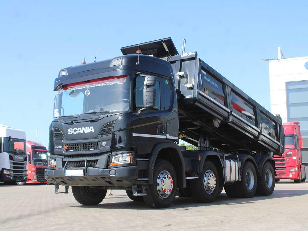 Scania P450, EURO 6, 8X4, THREESIDED, 13 m³