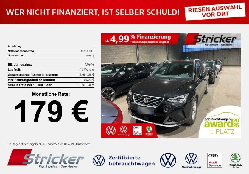 Seat Arona FR 1.0 TSI 179,-ohne Anzahlung App-Connect