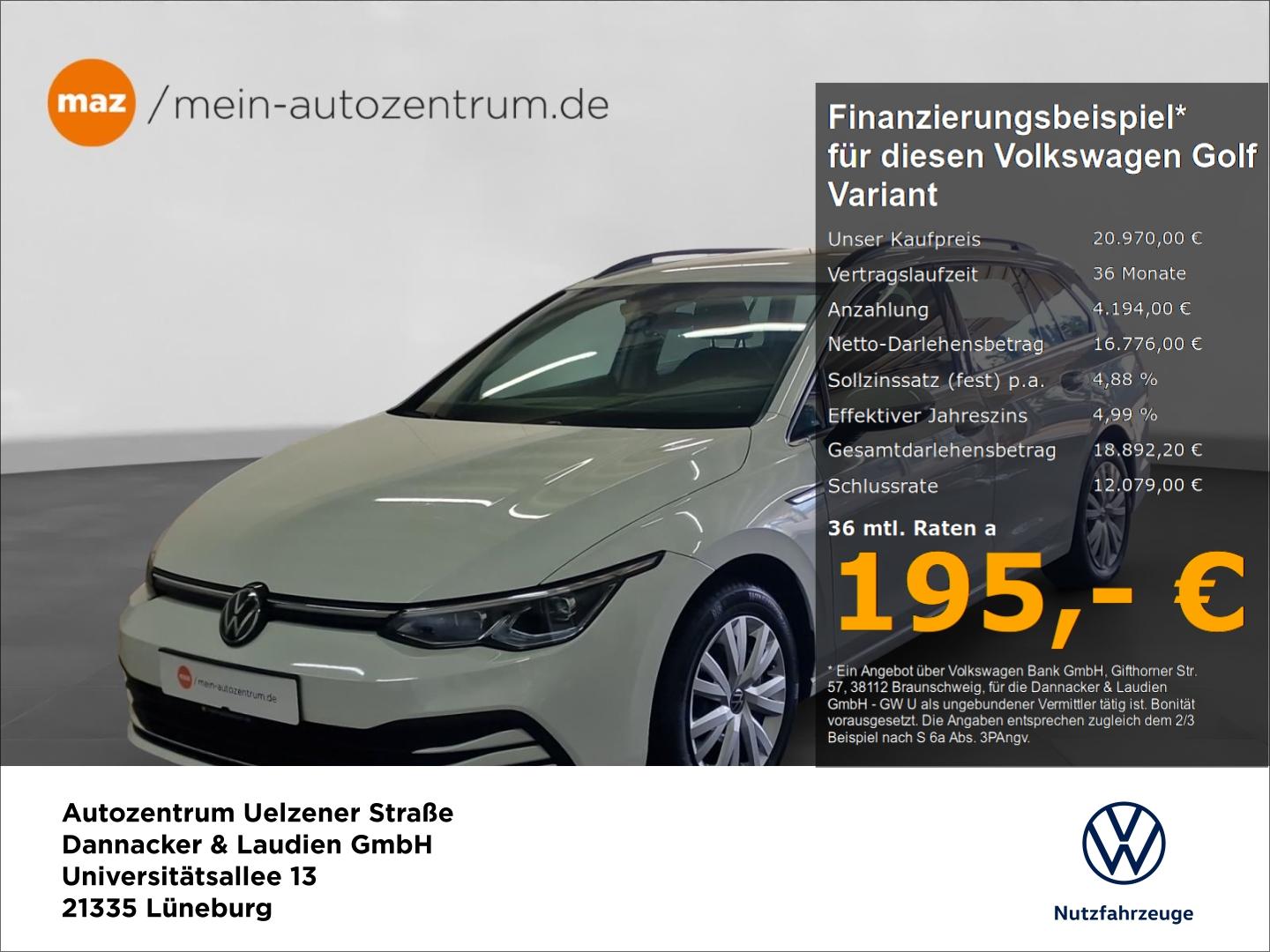 Volkswagen Golf Variant VIII 2.0 TDI Style Alu LED Navi ACC