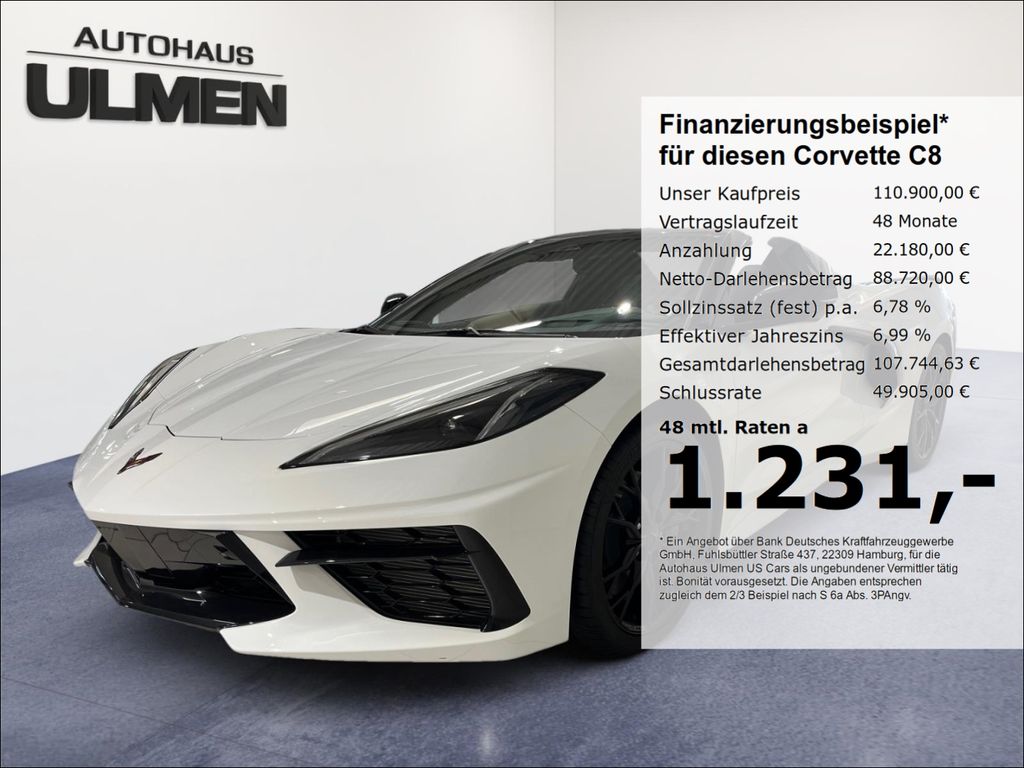 Corvette C8 Stingray Cabriolet 3LT Frontlift Vollausstatt