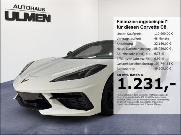 Corvette Leasingangebot: Corvette C8 Stingray Cabriolet 3LT Frontlift Vollausstatt