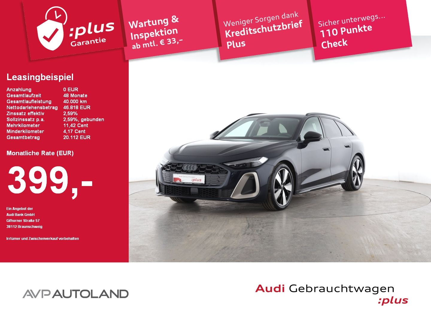 Audi A5 Avant TFSI S tronic S line | inkl. WKR|