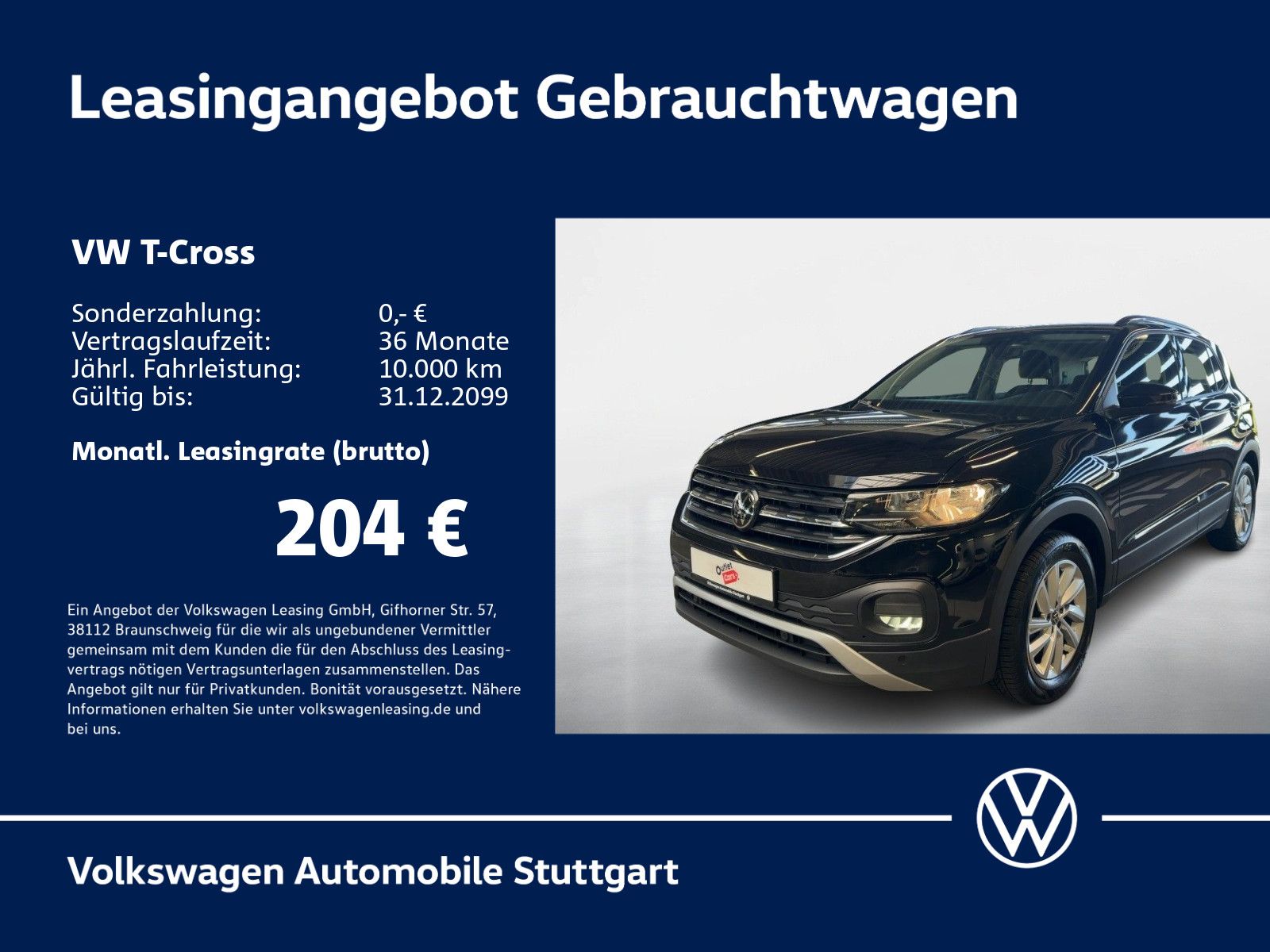 Volkswagen T-Cross Life 1.0 TSI Klima