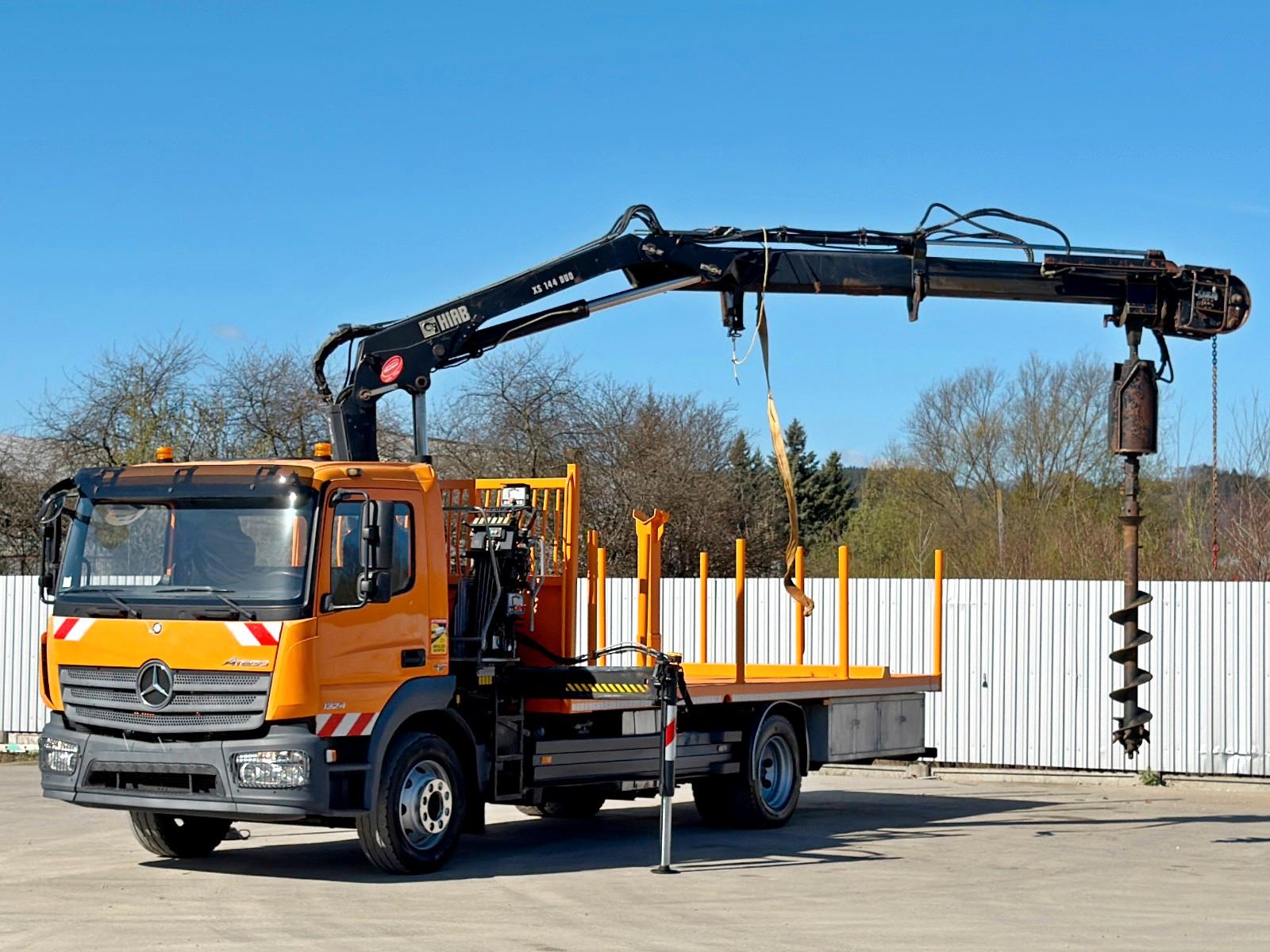 Mercedes-Benz ATEGO 1324 * HIAB 144 B - DUO + Bohrgerät * TOP