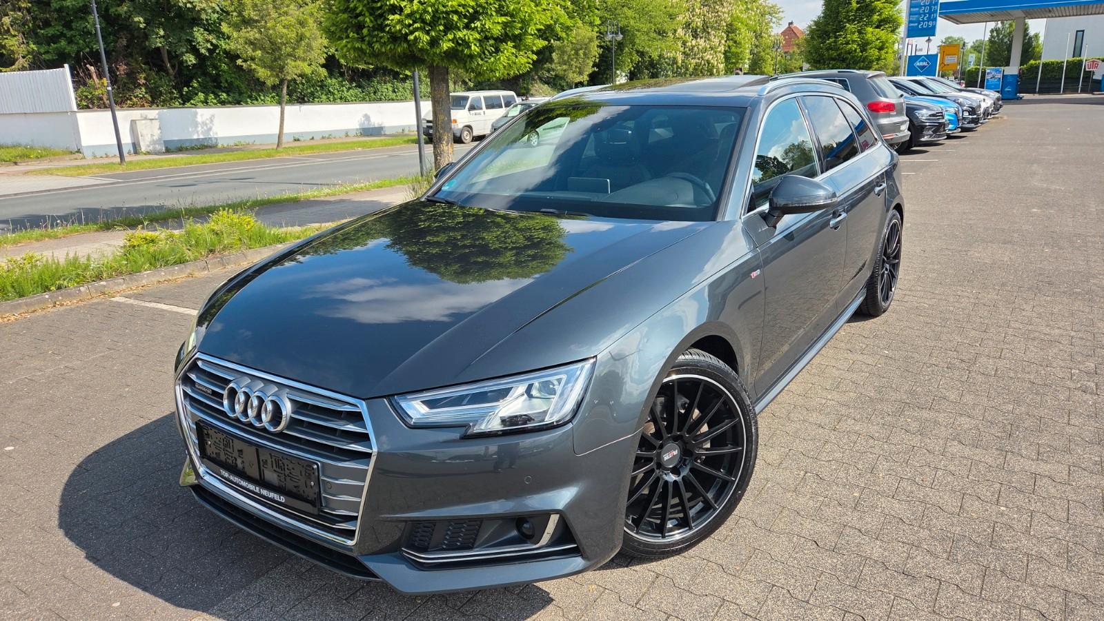 Audi A4-2.0TDI-S-LINE-4X4-AHK+PANOR+LEDER+KAM+NAV+LED