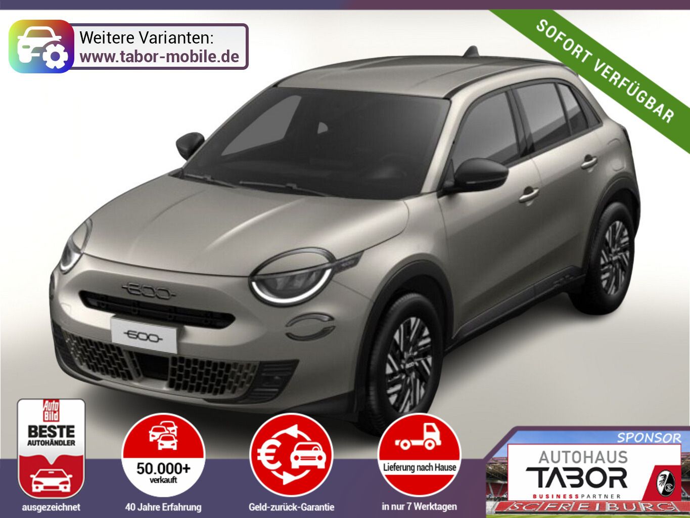 Fiat 600 Hybrid POP WinterP DigC CarP LED Klimaaut.
