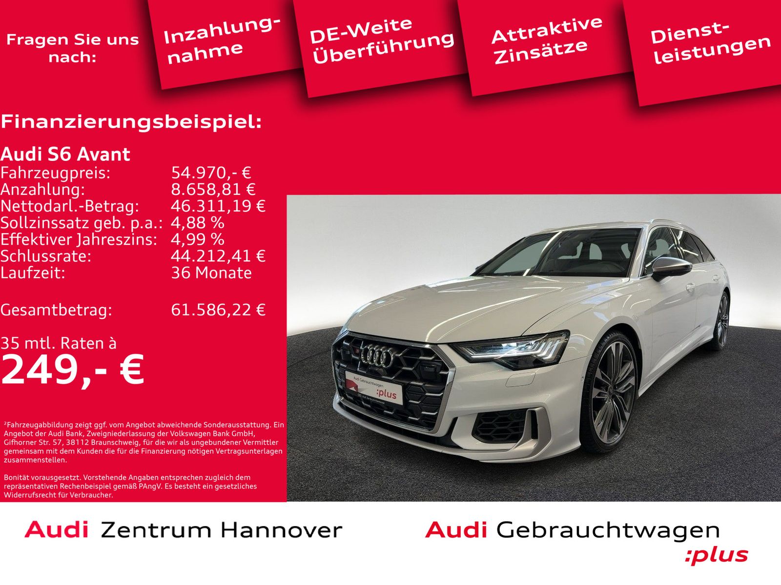 Audi S6 Avant 55 TDI quattro HD Matrix AHK Memory Nav