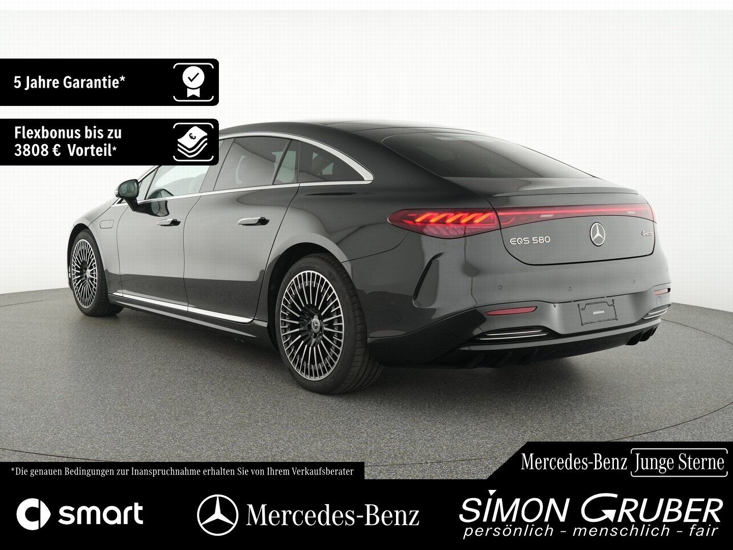 Fahrzeugabbildung Mercedes-Benz EQS 580 4M AMG Exklusive 4*Massage HUD Burm Digi