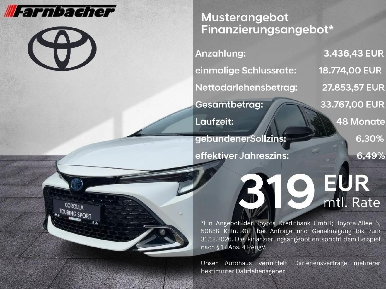 Fahrzeugabbildung Toyota Corolla TS Teamplayer 2.0l 196PS*
