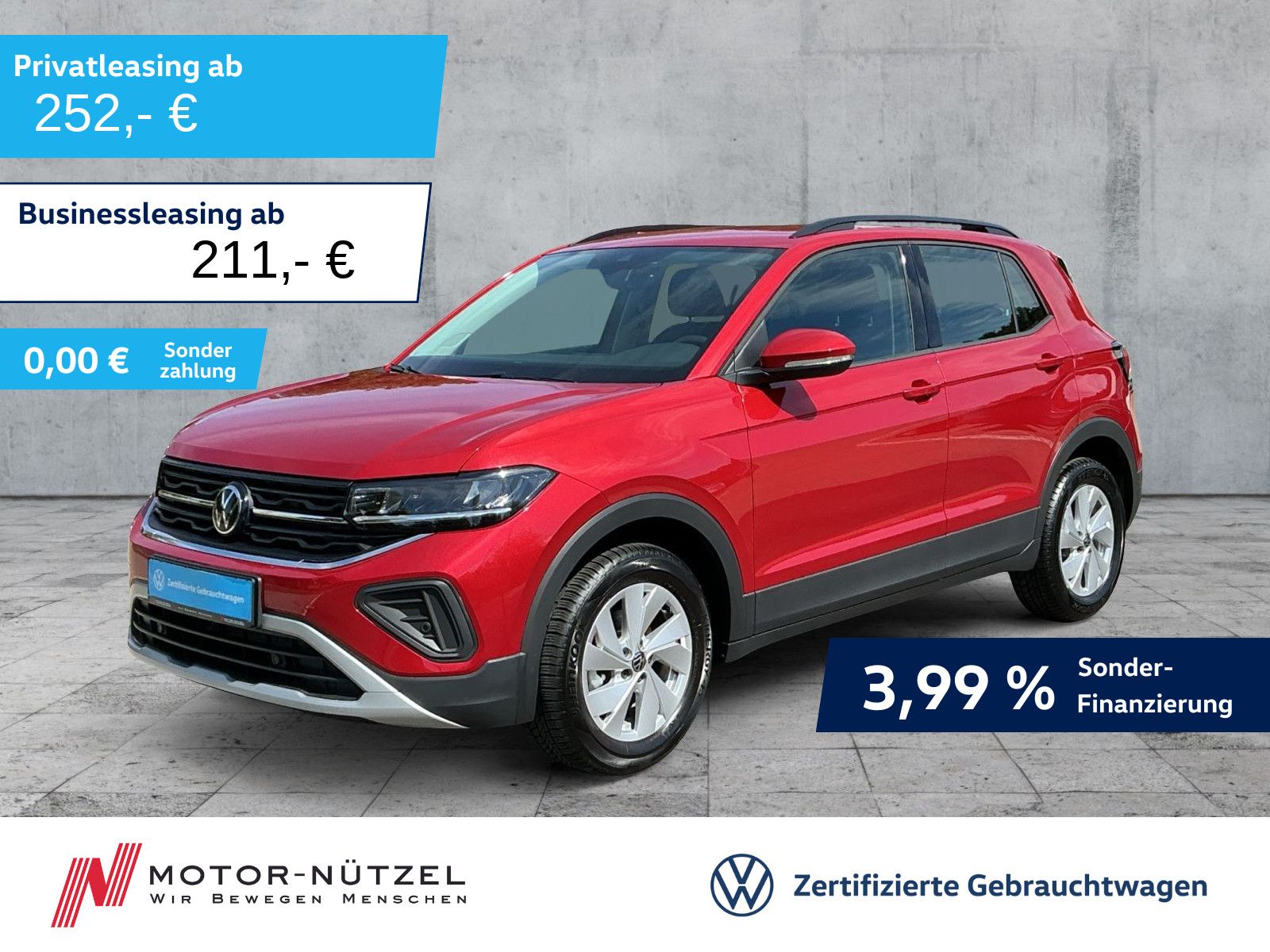 Volkswagen T-Cross 1.0 TSI LIFE 5JG+LED+NAVI+ACC+SHZ+DAB+16