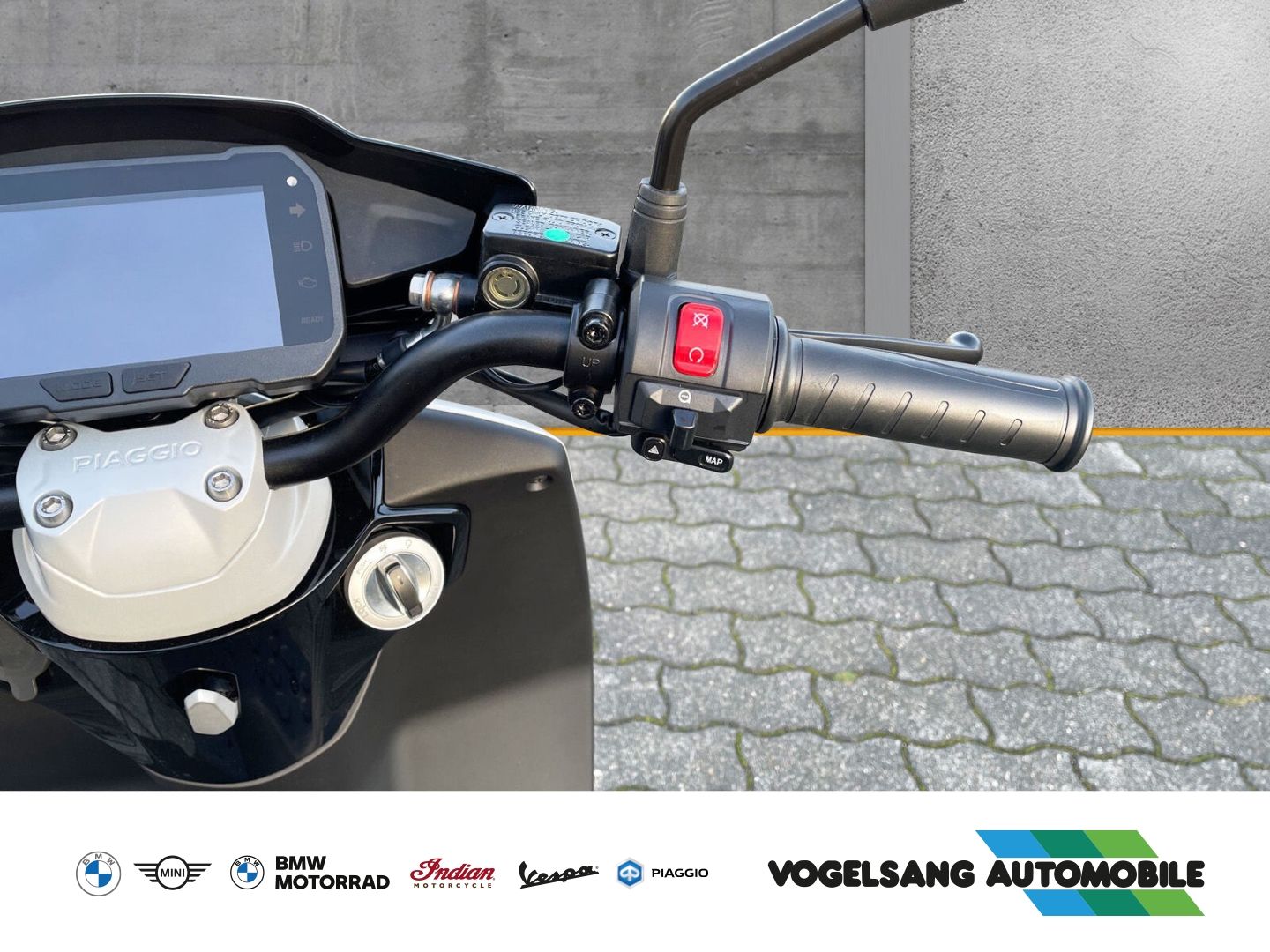 Fahrzeugabbildung Piaggio 1 Modell 2022, LCD-Display, Keyless Ride, Voll-L
