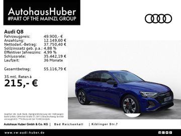 Audi Leasingangebot: Audi Q8 Sportback 50 e-tron S line quattro HUD MATRIX