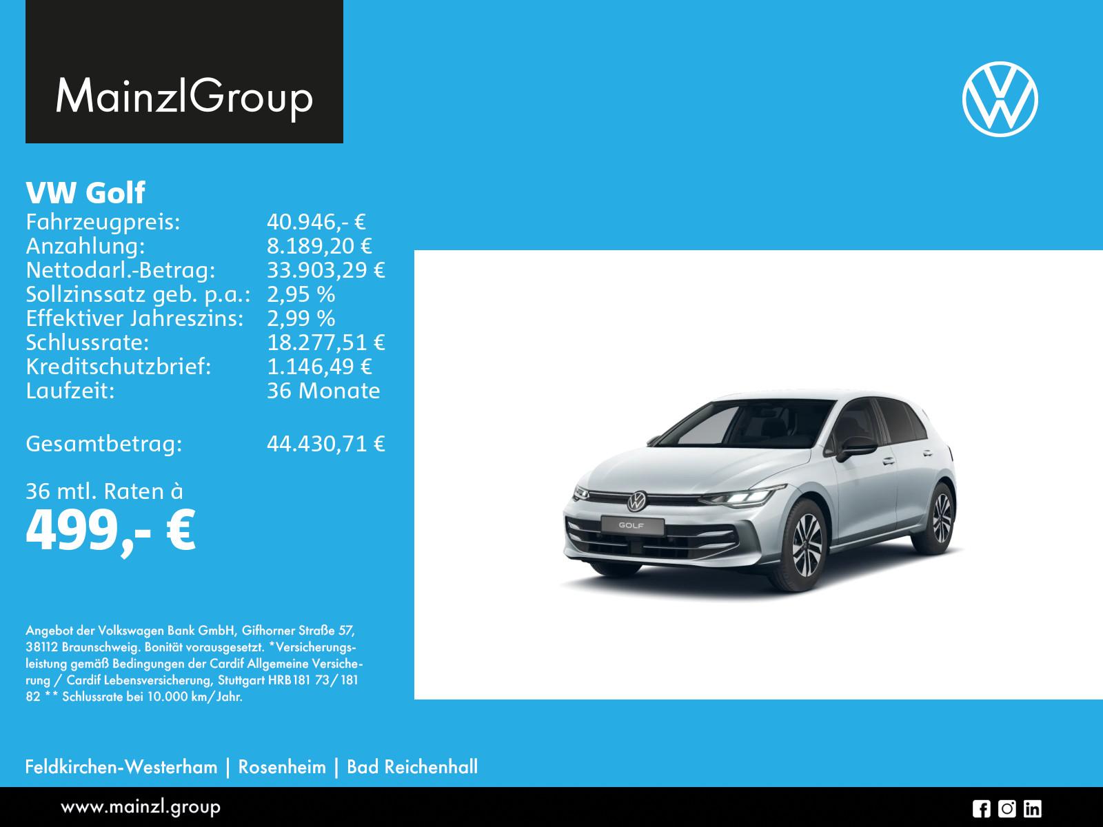 Volkswagen Golf Life 1,5 l eTSI OPF 110 kW (150 PS) 7-Gang-