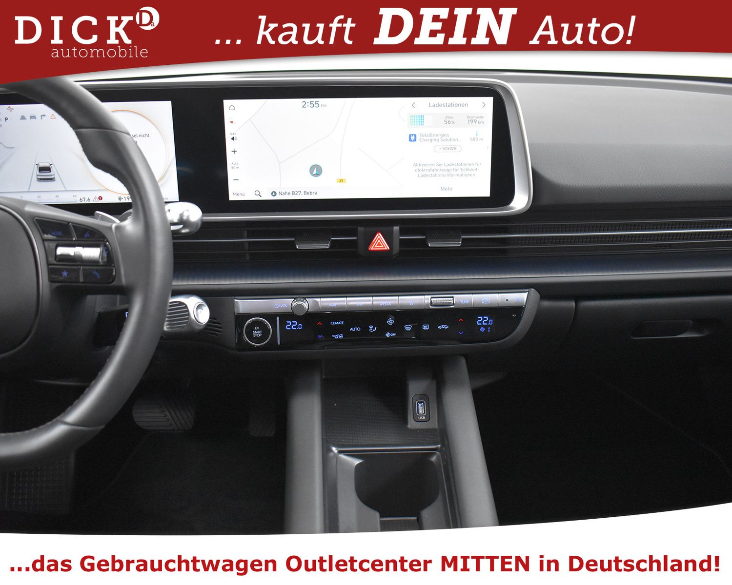 HYUNDAI IONIQ 6 53 kWh >NAVI+LED+SHZ+KAMERA+DAB+ACC+20 - Image 14