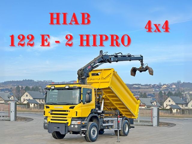 Scania P360 Kipper 4,50 m *HIAB 122 E-2 HIPRO+FUNK/ 4x4