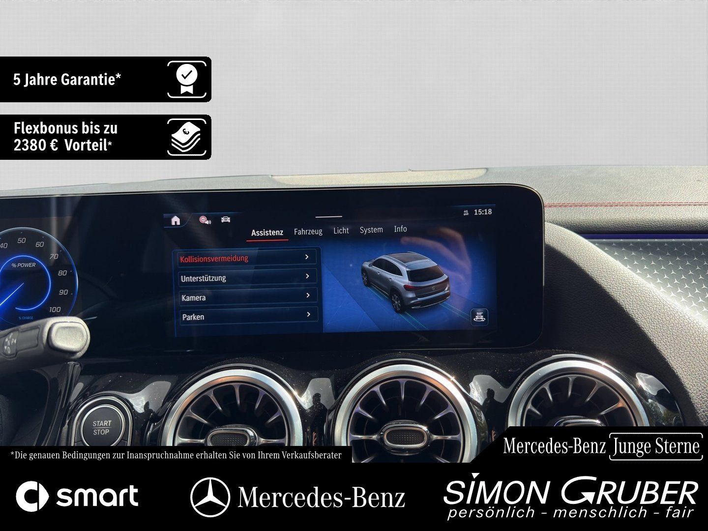 Fahrzeugabbildung Mercedes-Benz EQA 250 + AMG Line Totwinkel Kamera LED EasyPack