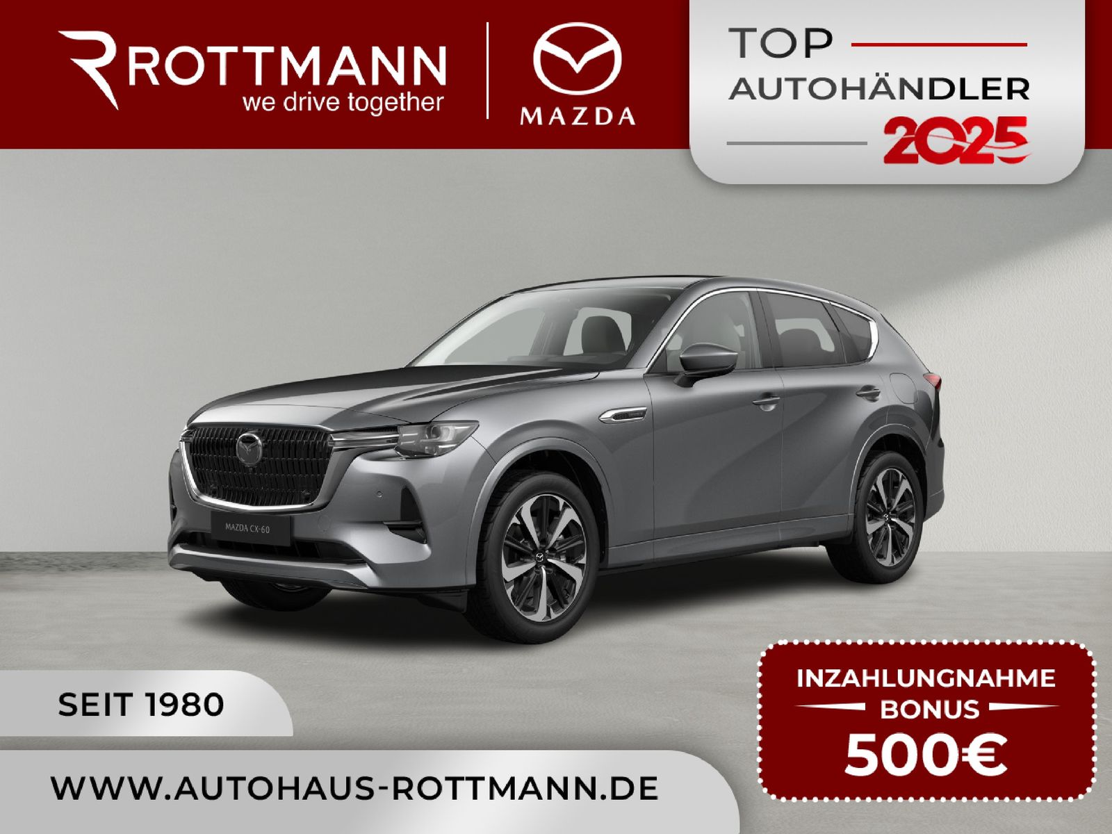 Mazda CX-60 PHEV 327ps Aut. AWD TAKUMI PLUS LederW GSD