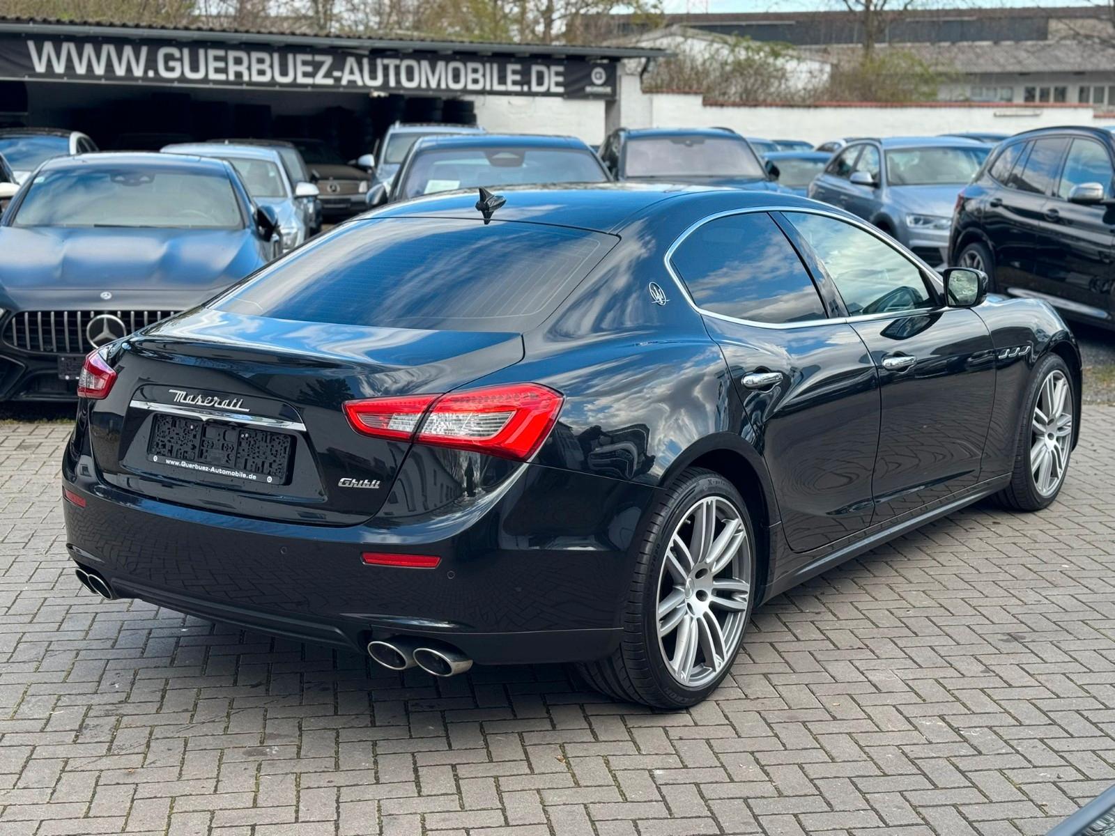 MASERATI GHIBLI 3.0 V6 DIESEL 272ch - CUIR - TOIT OUVRANT - CAMÉRA 360° - APPLE CARPLAY - BI-XÉNON