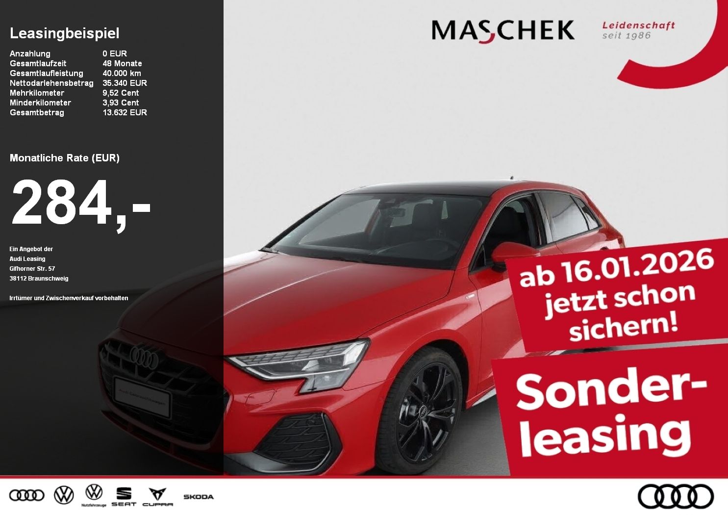 Audi A3 Sportback S line 30 TFSI S tronic AHK Pano HU
