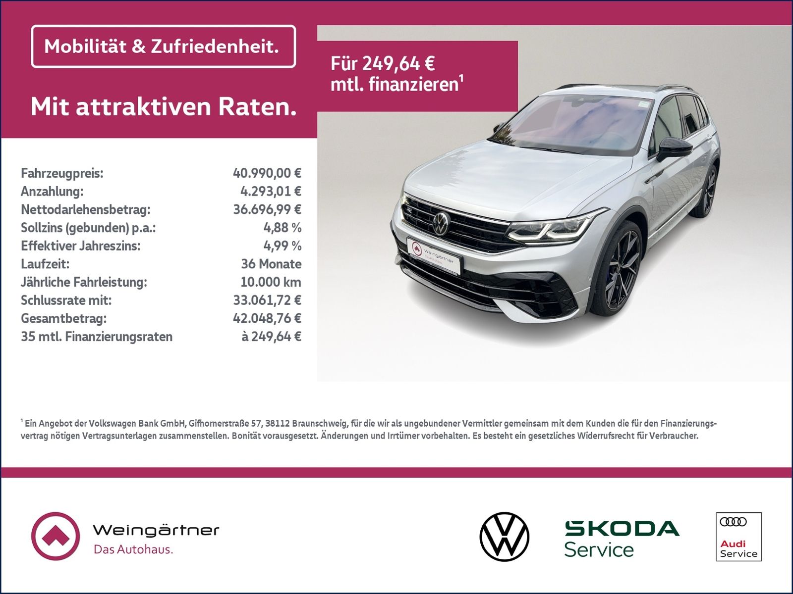 Tiguan R 4Motion, Matrix LED, AHK, Black Style,