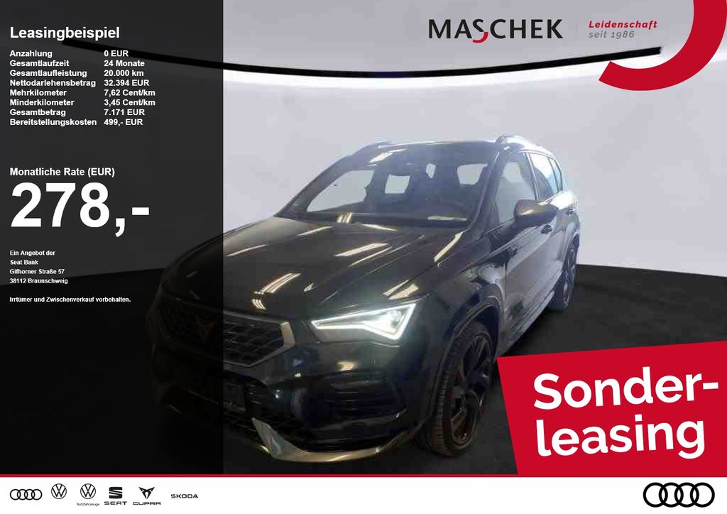 Cupra Ateca VZ Tribe Edit. 2.0 TSI AHK Pano Brembo Mem
