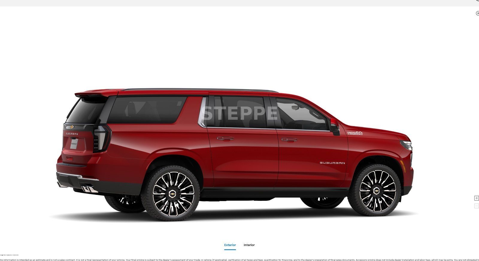 Chevrolet MY26 Suburban 6,2 High Country AHK  24" Luftfed.