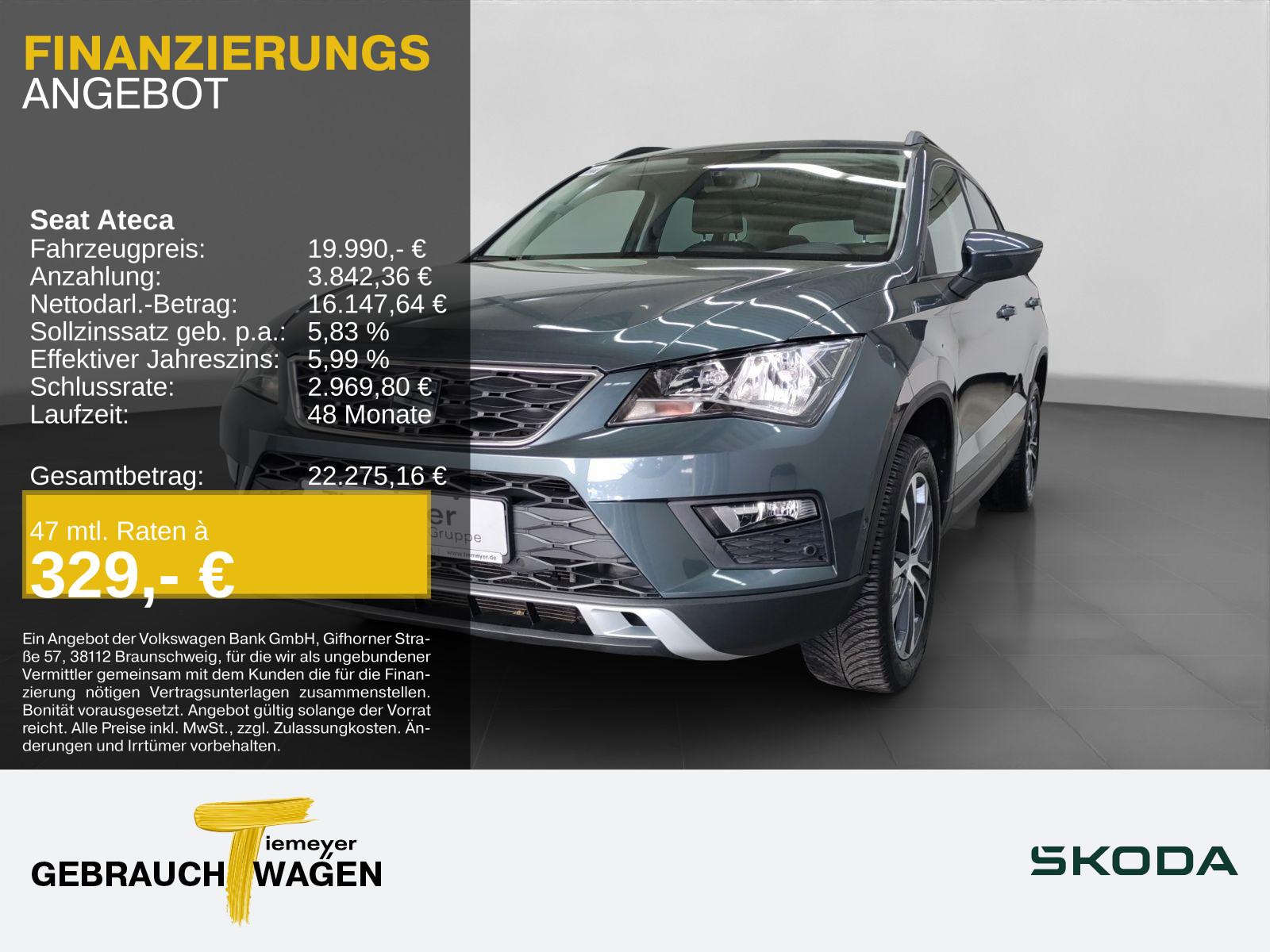 Seat Ateca 1.5 TSI STYLE PDC+ KLIMA behWSS LM17