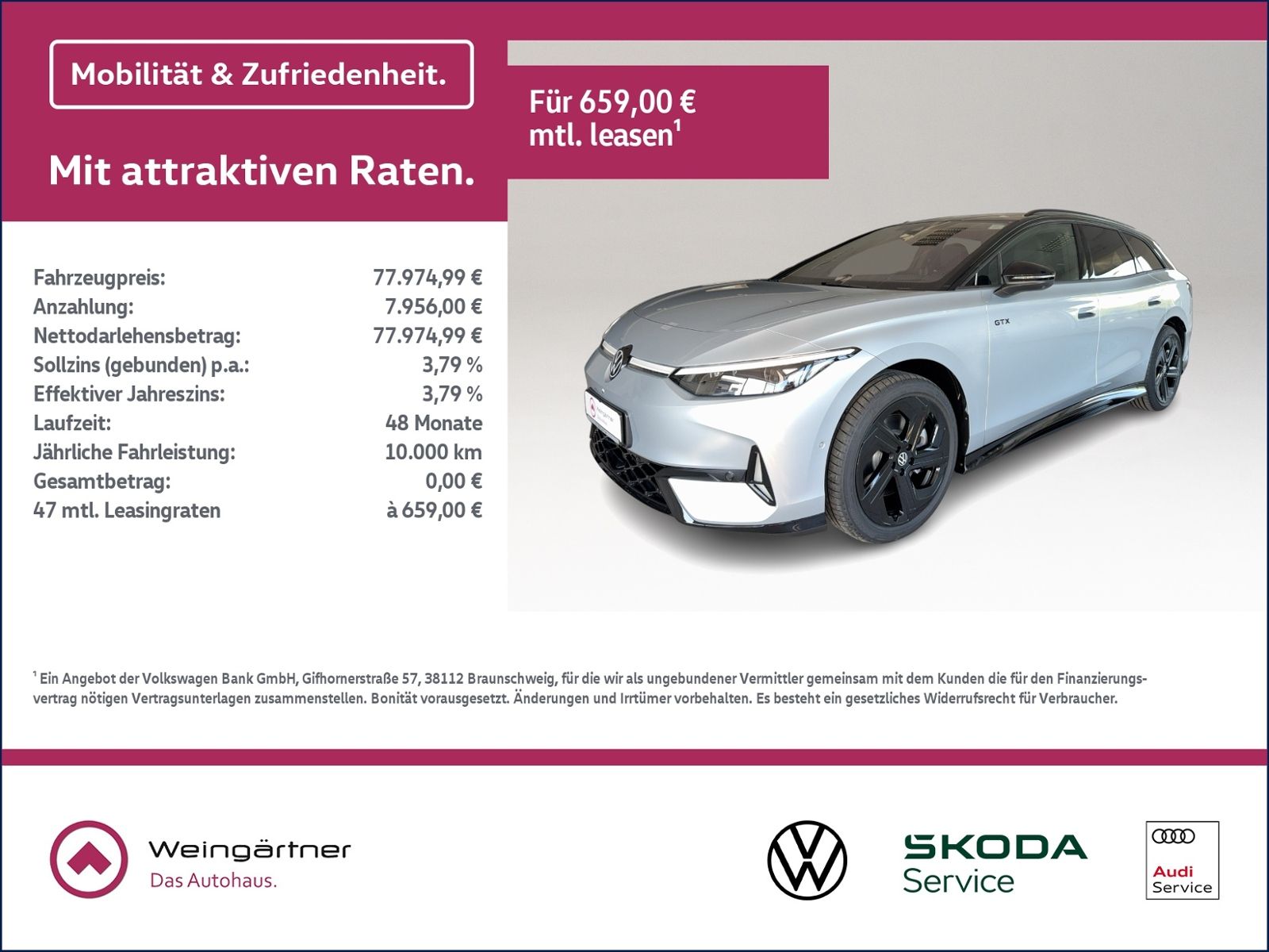 ID.7 GTX Tourer 4MOTION, AHK, Wärmepumpe, Interi