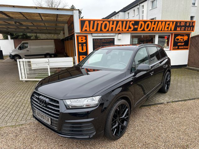 Audi Q7 3.0 TDI 4x4+S-Line+23 Zoll+Scheckheft+7 Sitze