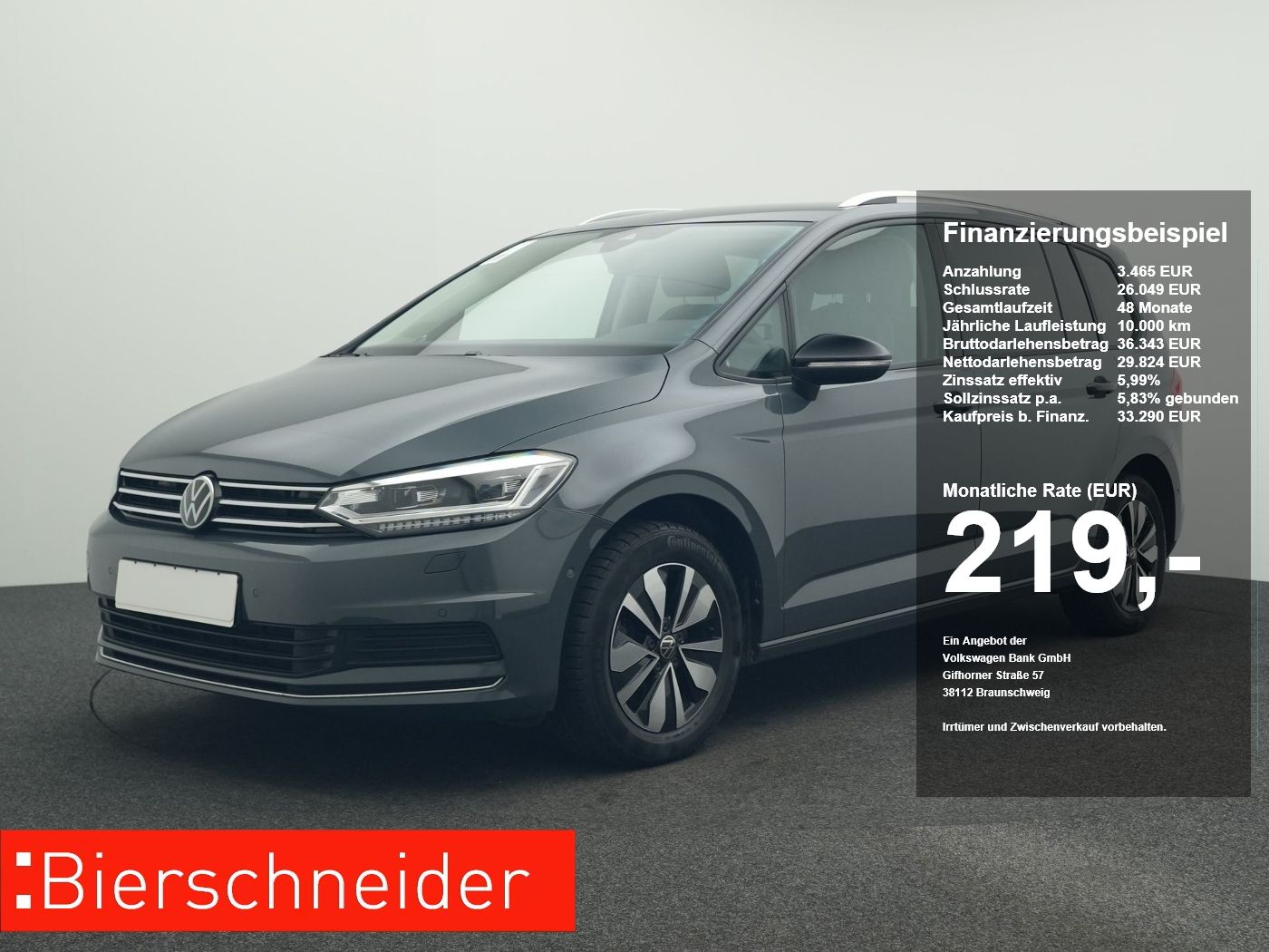 Volkswagen Touran 1.5 TSI DSG Goal 7-Sitz+MATRIX-LED-NAVI-S