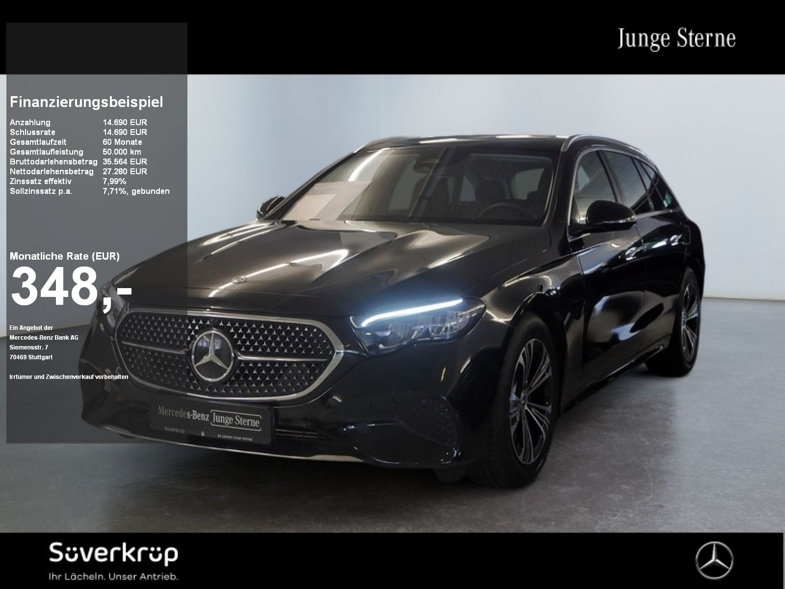 Mercedes-Benz E 220 d T // AVANTGARDE AHK DISTR KAMERA SPUR