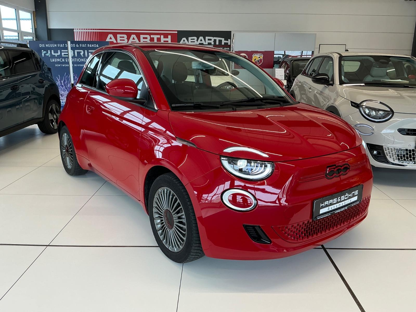 Fiat 500e (RED) Limousine 42 kWh *LED/SH/Zertifikat*