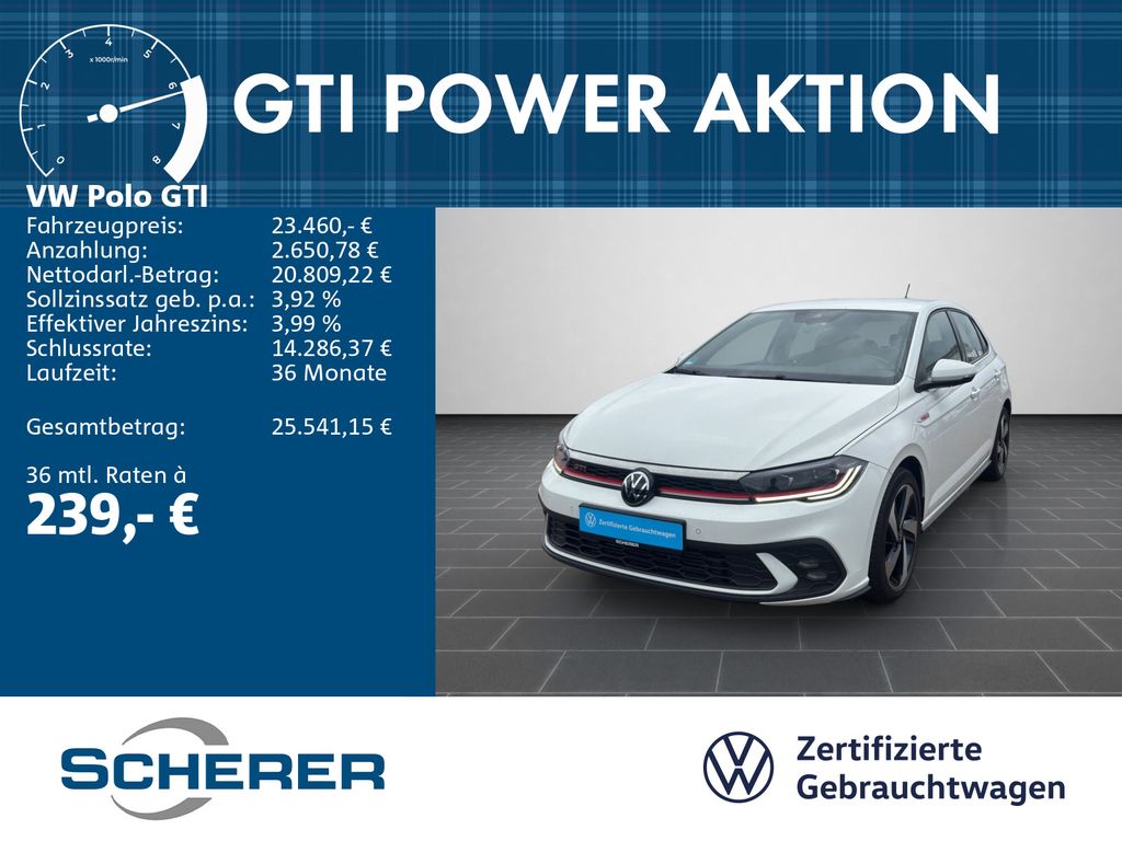 Polo GTI 2.0 TSI DSG IQ.LIGHT NAVI KLIMA PDC SHZ