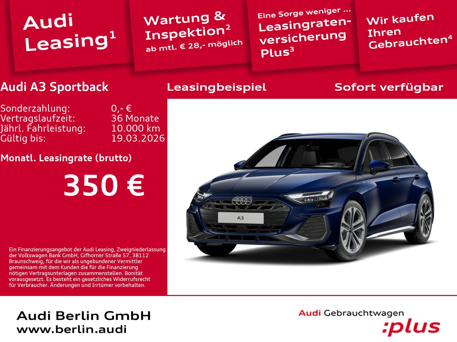 Audi A3 Sportback S line 30 TFSI S tr.