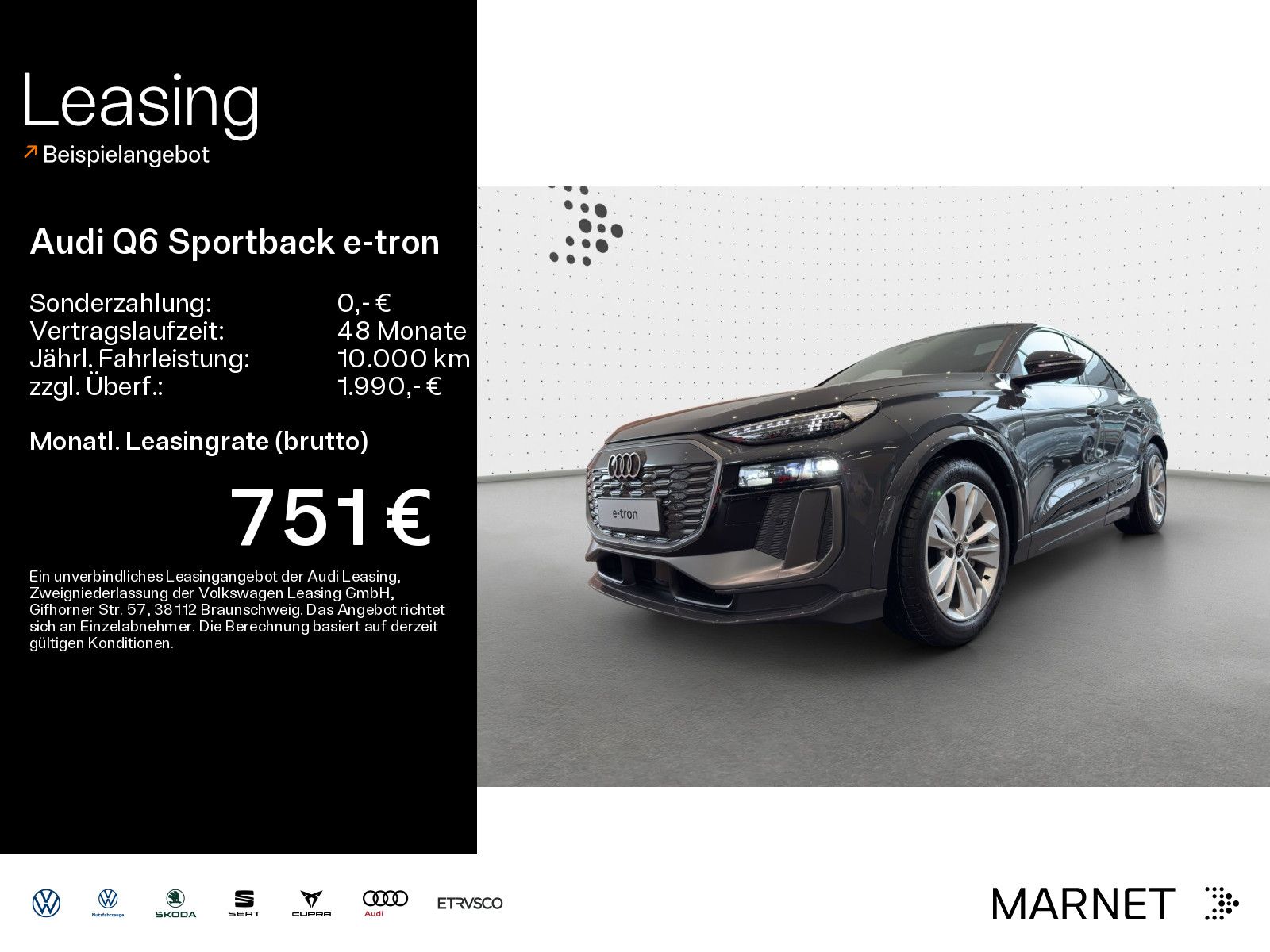 Audi Q6 Sportback e-tron performance*PANO*MATRIX*TECH