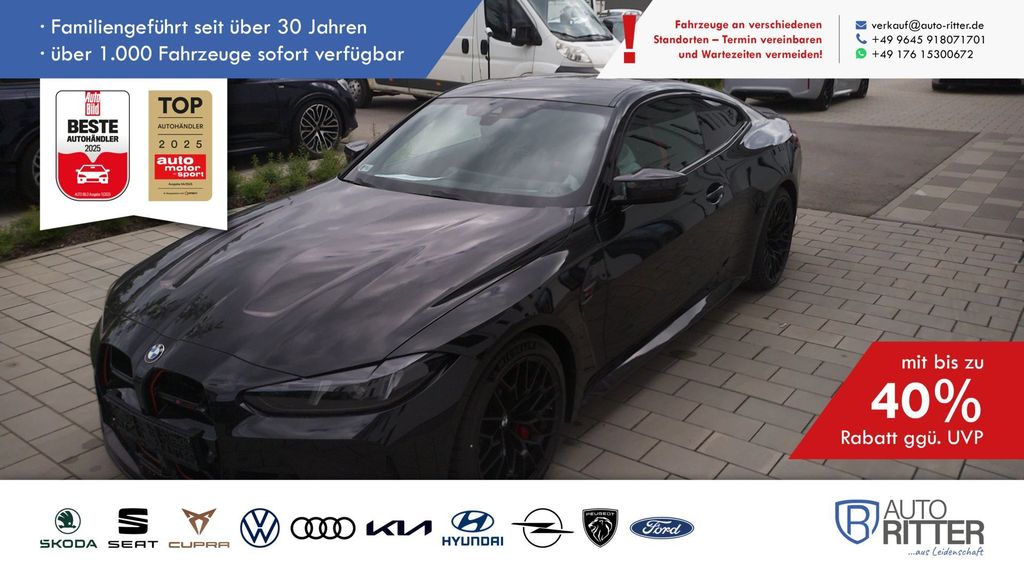 BMW M4 CS Coupe ACC-HuD-LED-Navi-360°-Carplay-Kli...