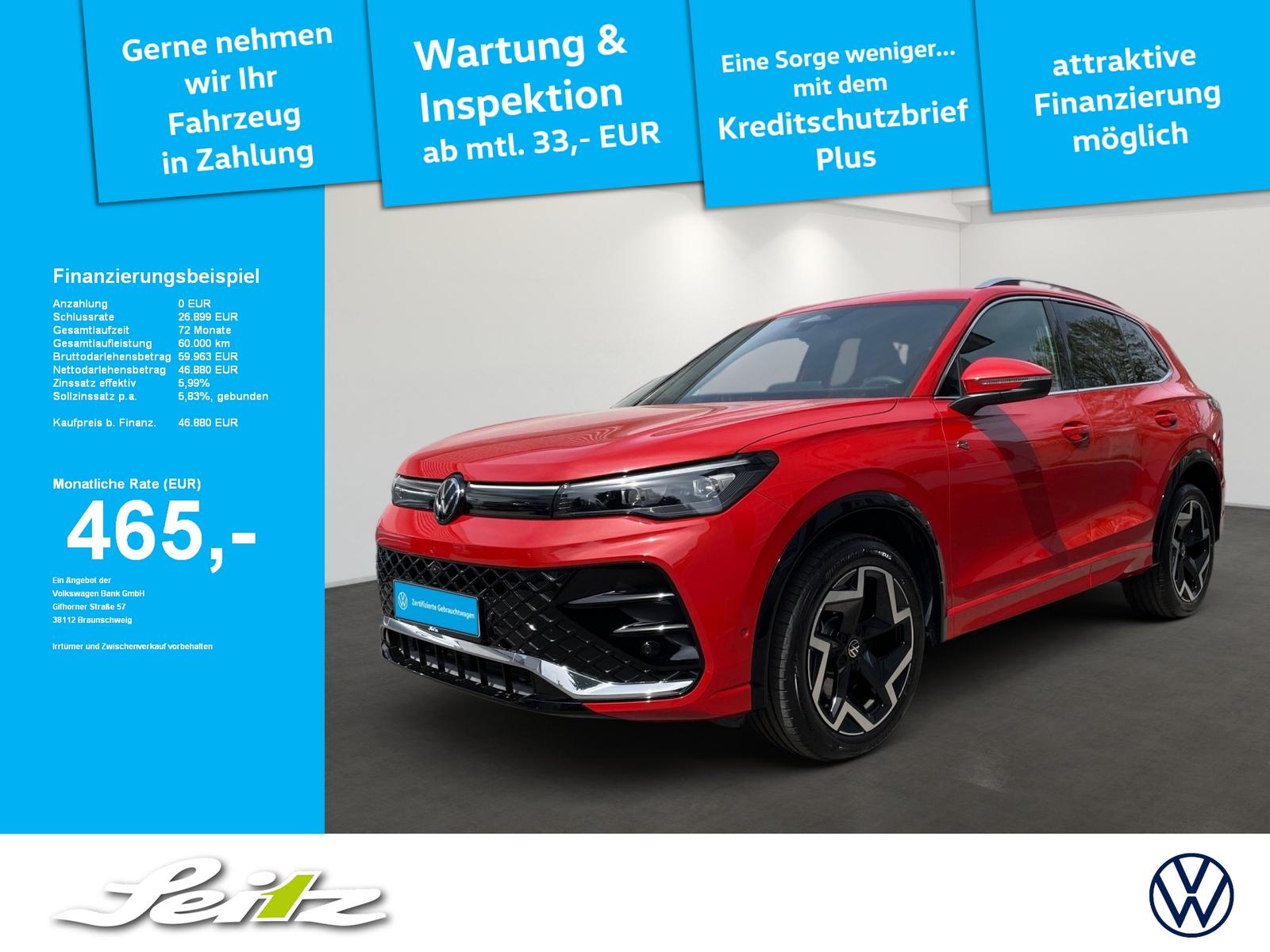 Volkswagen Tiguan 2.0 TDI 4M R-Line *AHK*HEAD-UP*KAMERA*