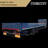 Kögel 2-Achs Tandemanhänger, Plattform / Pritsche - Tandemanhänger