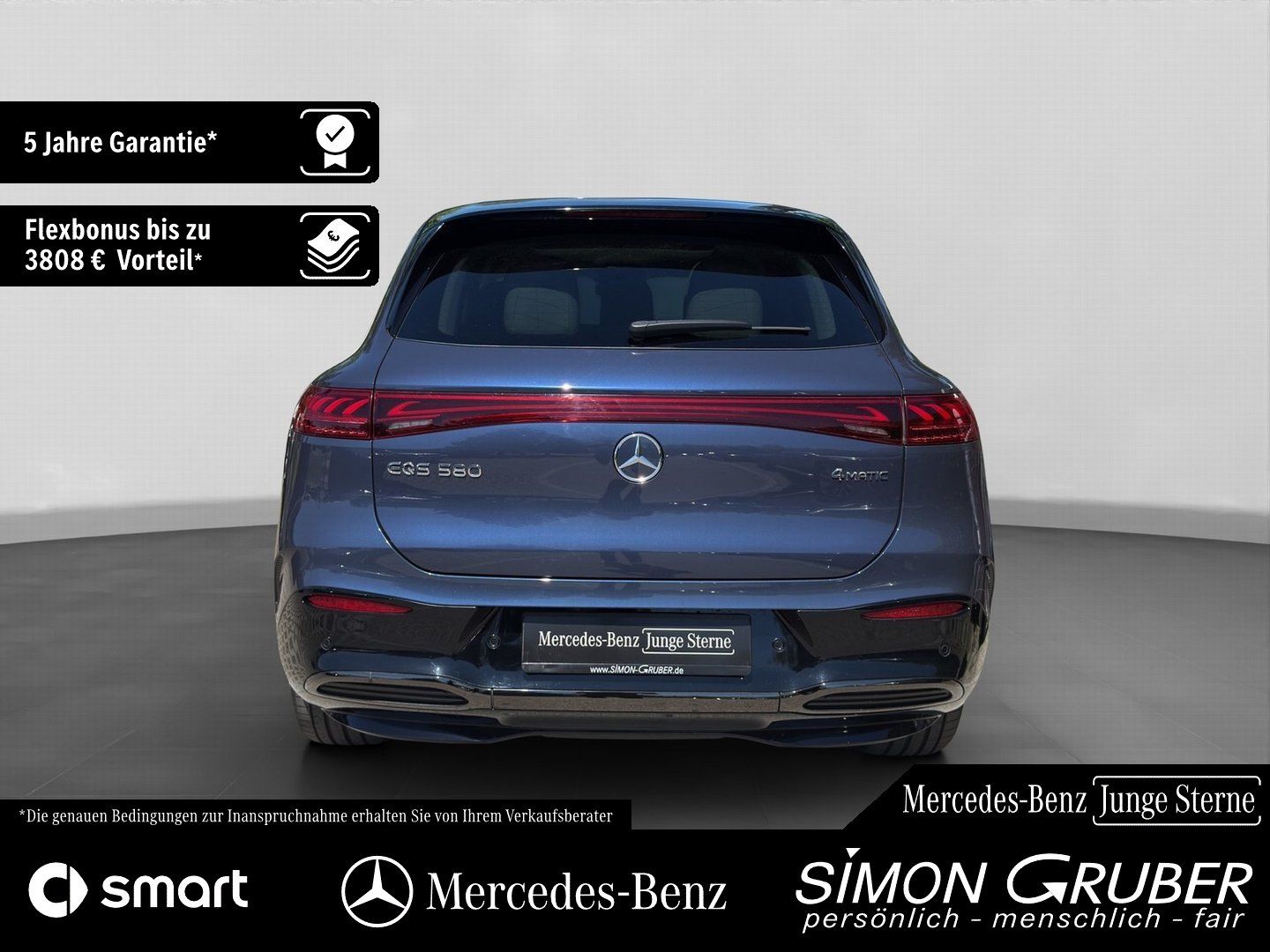 Fahrzeugabbildung Mercedes-Benz EQS 580 4M SUV AMG Night Business Class 7Sitzer