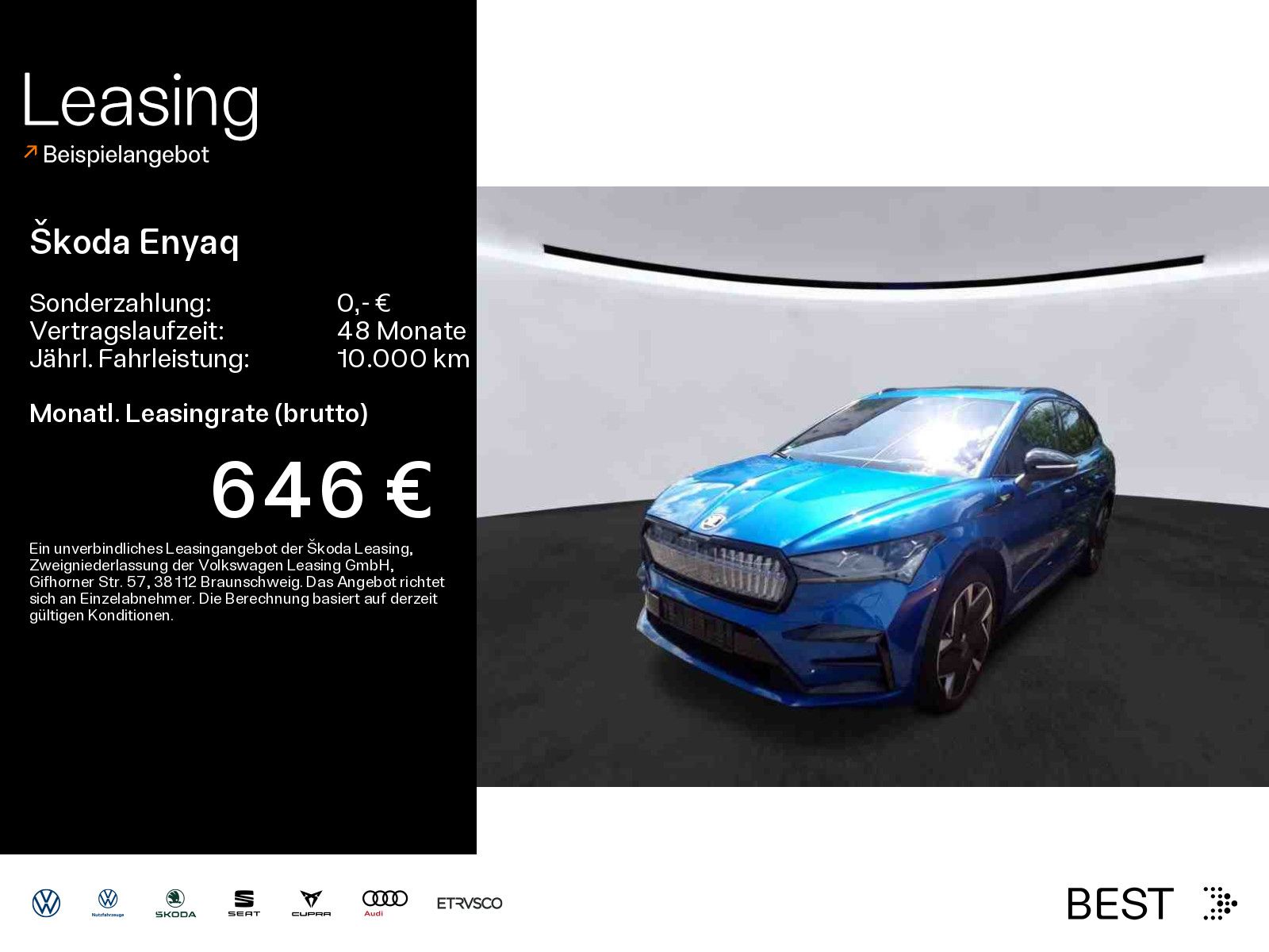 Skoda Enyaq 85 iV RS*WÄRMEPUMPE*MATRIX*HUD*CANTON*AHK*