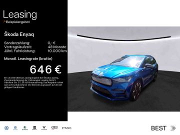 Skoda Enyaq 85 iV RS*WÄRMEPUMPE*MATRIX*HUD*CANTON*AHK*
