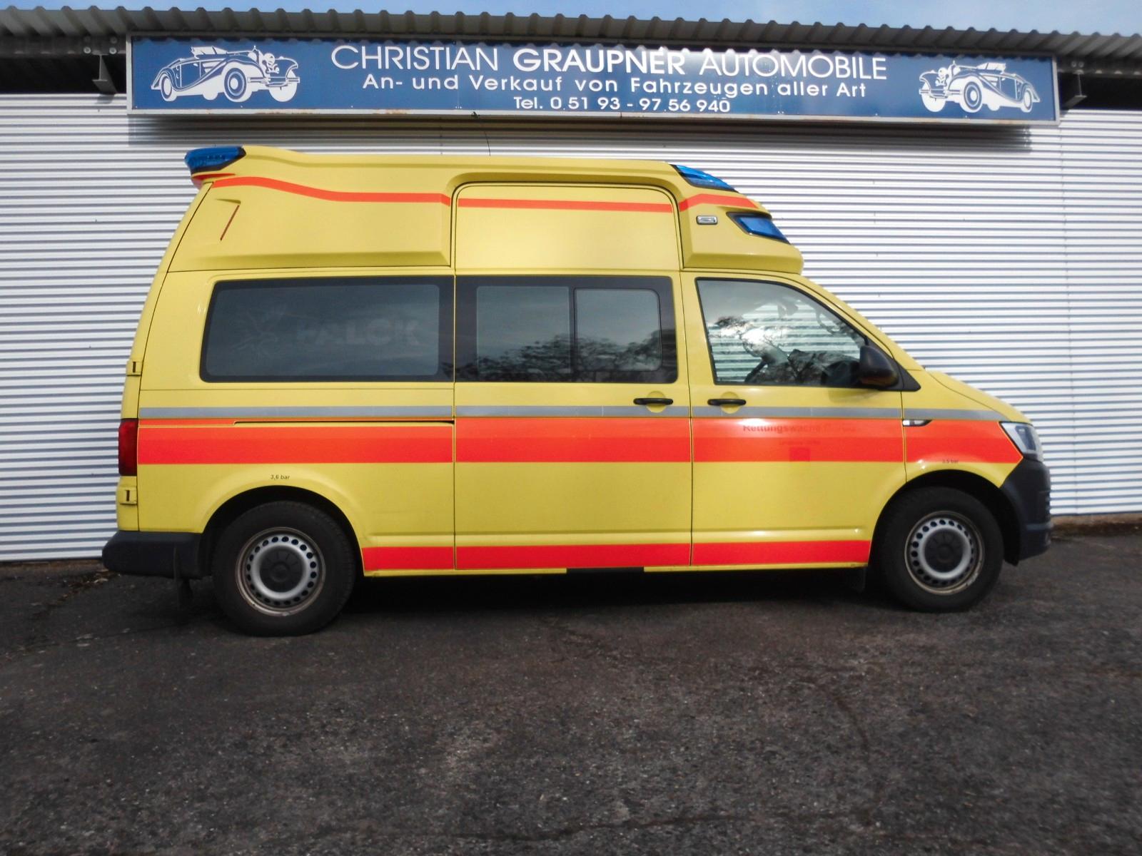 Volkswagen T6 Transporter Hochdach lang Rettungswagen