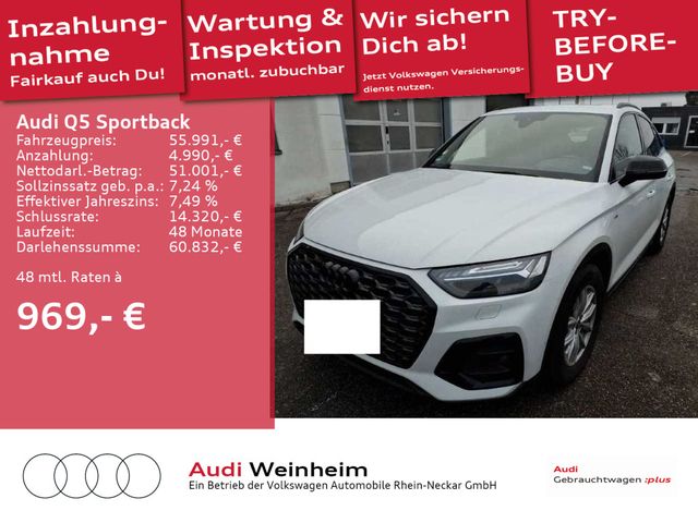 Audi Q5 Sportback 50 TFSI e quattro S-line Black-Pake