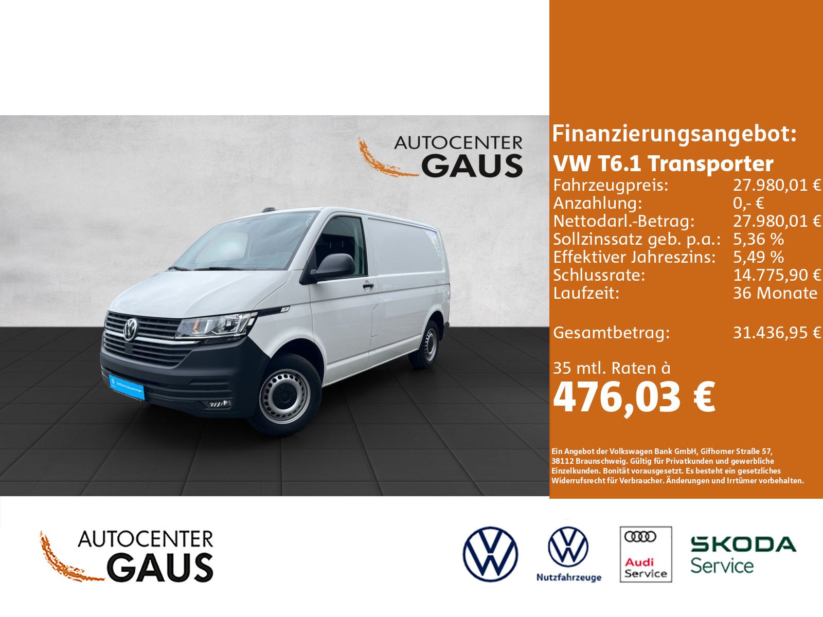 T6.1 Kasten 2.0 l 110 kW TDI SCR Frontantrieb 7-