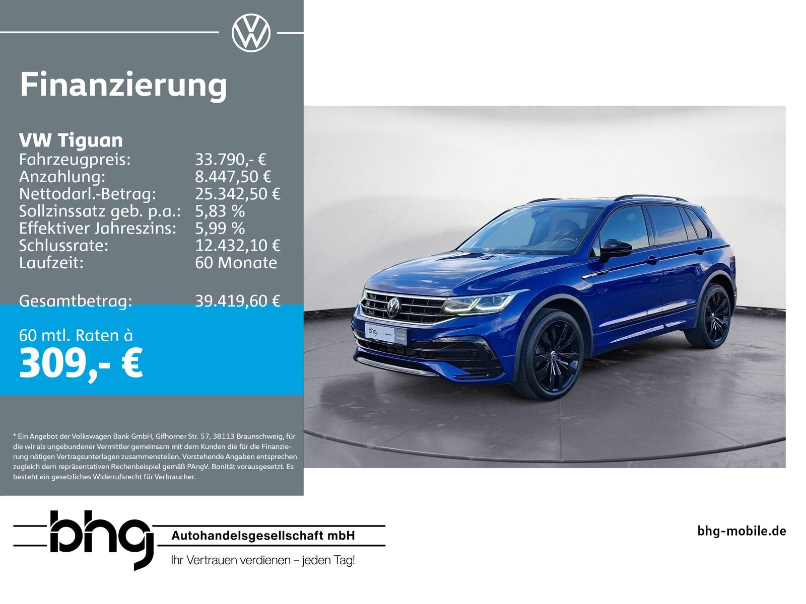 Volkswagen Tiguan 2.0 TSI OPF 4Motion DSG R-Line BlackStyle